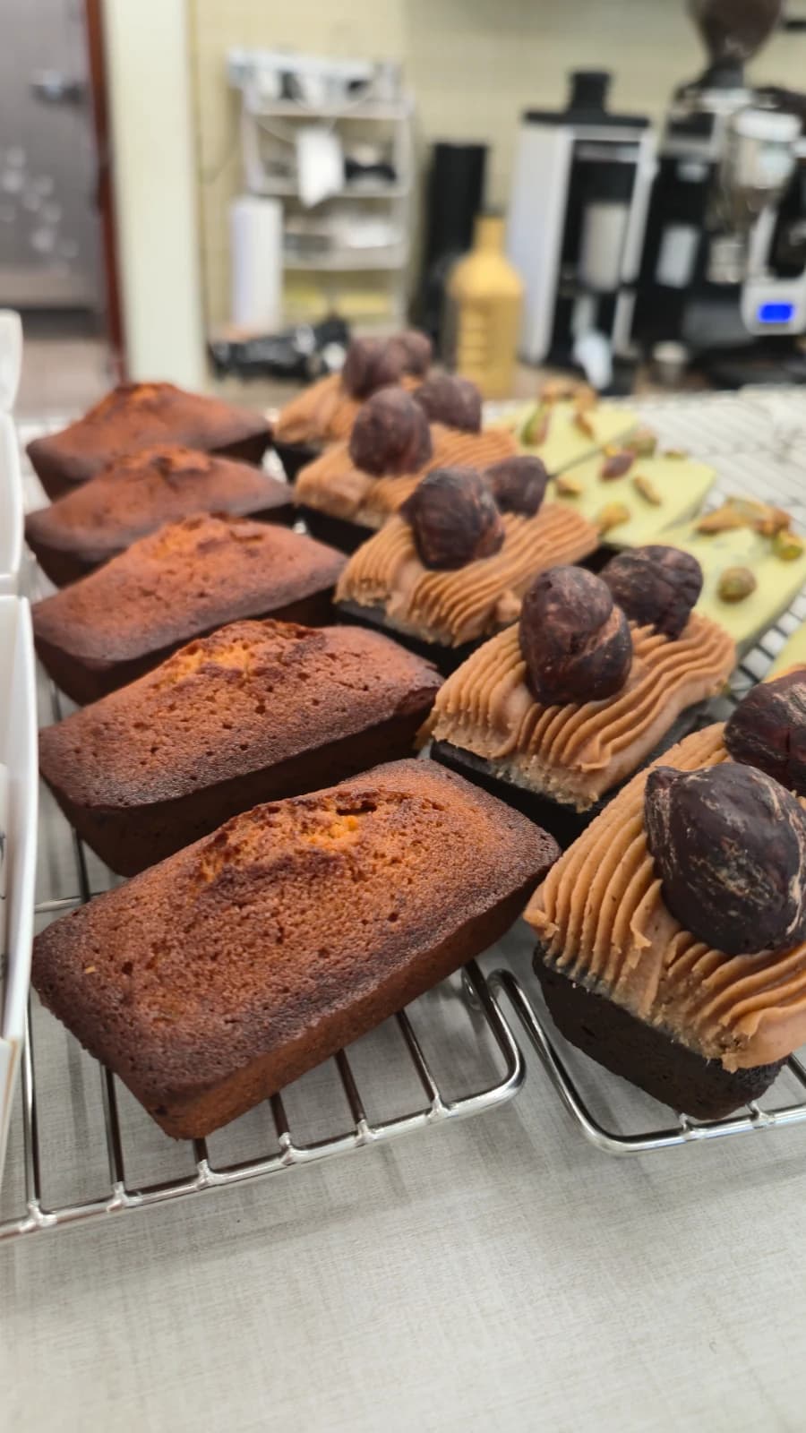 Green Bakery dark brown pound cake loaf