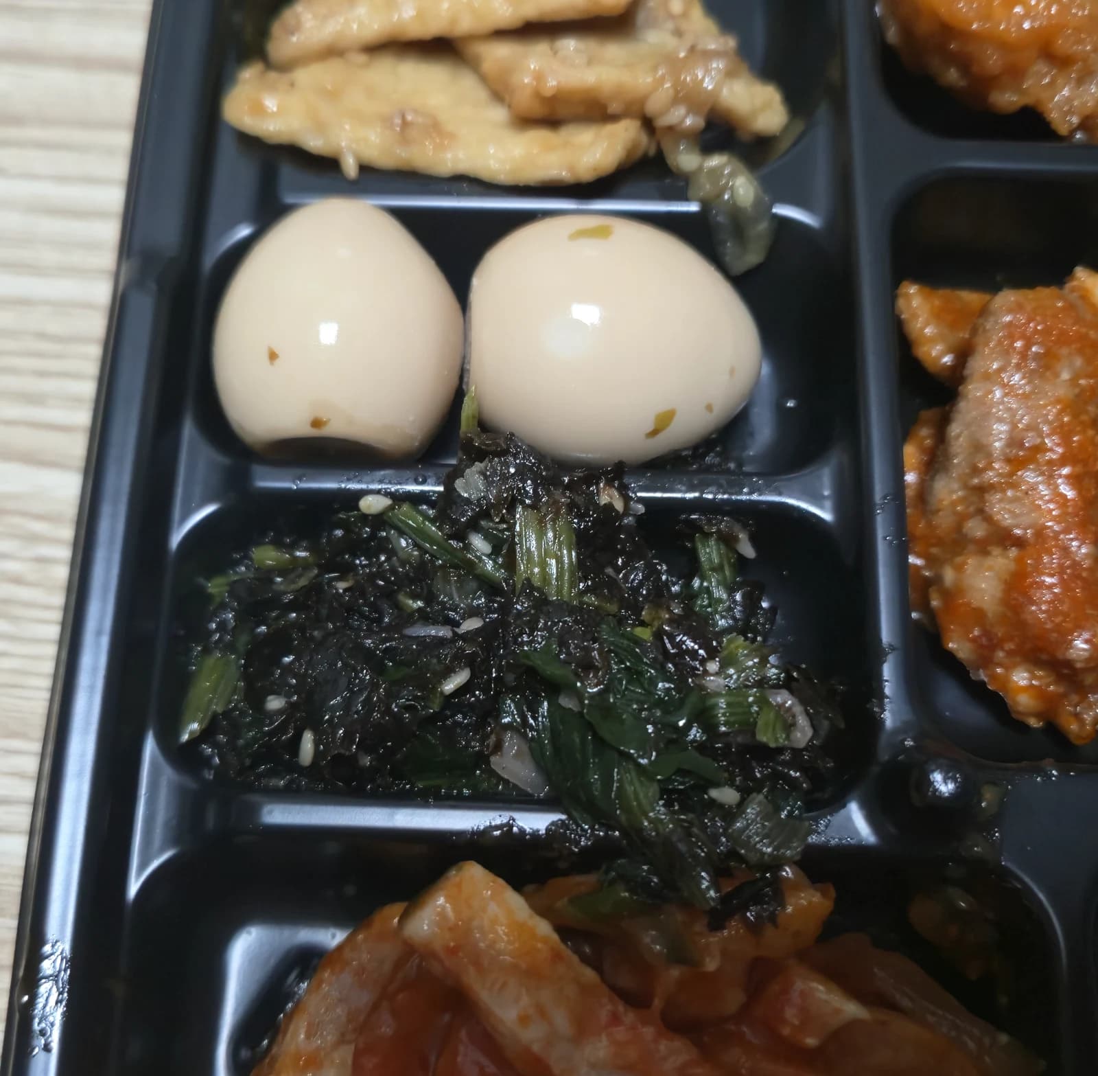 ヘジャロウン弁当2 ほうれん草ナムル ごま油醤油の味付け