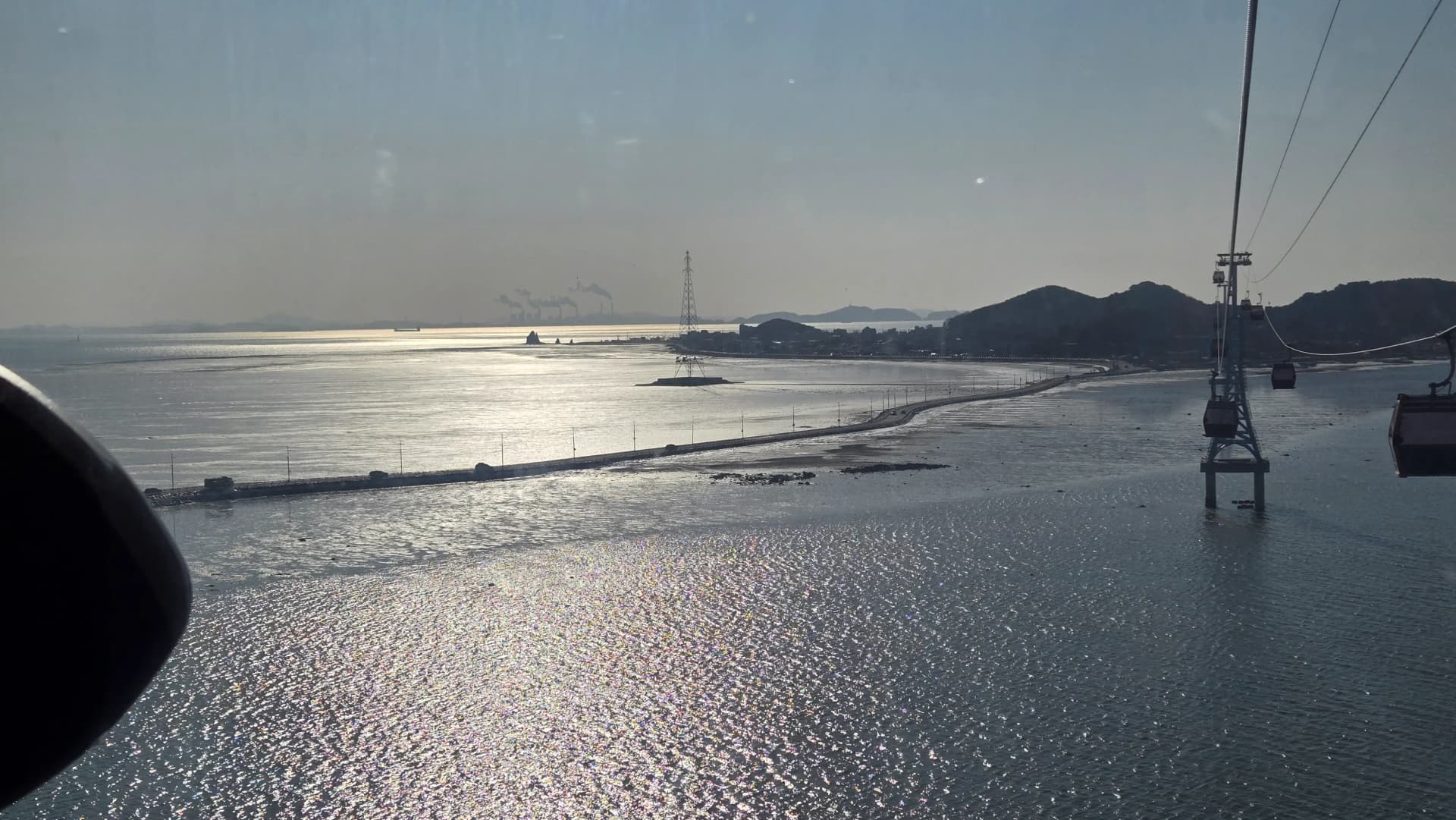 Umgwaqo wolwandle obonakala kusuka ku-cable car | 하이제이에스비