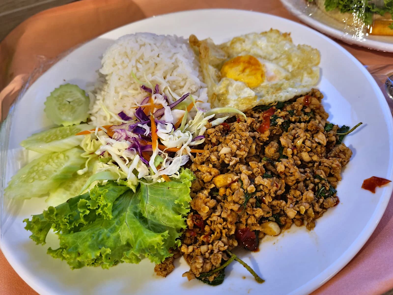 팟까파오 무쌉 Pad Krapao Moo Sap 태국 바질 돼지고기 볶음 덮밥